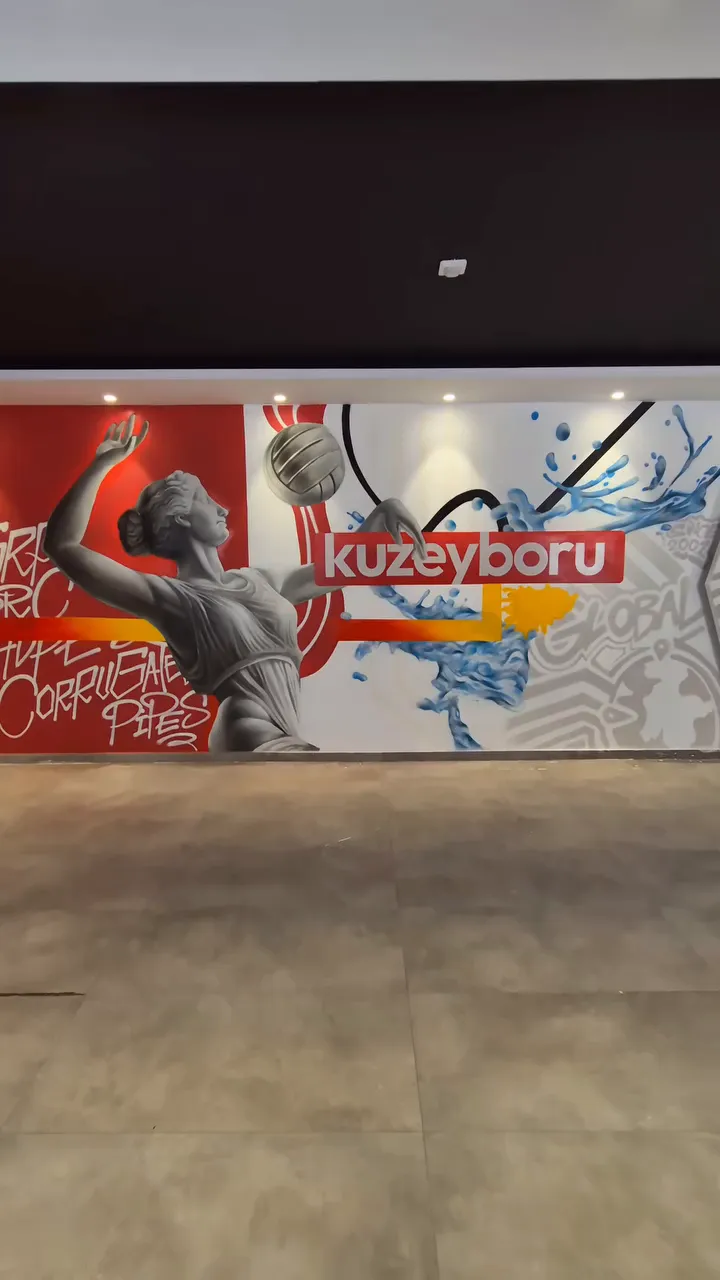 Bitmiş bir duvar çalışması