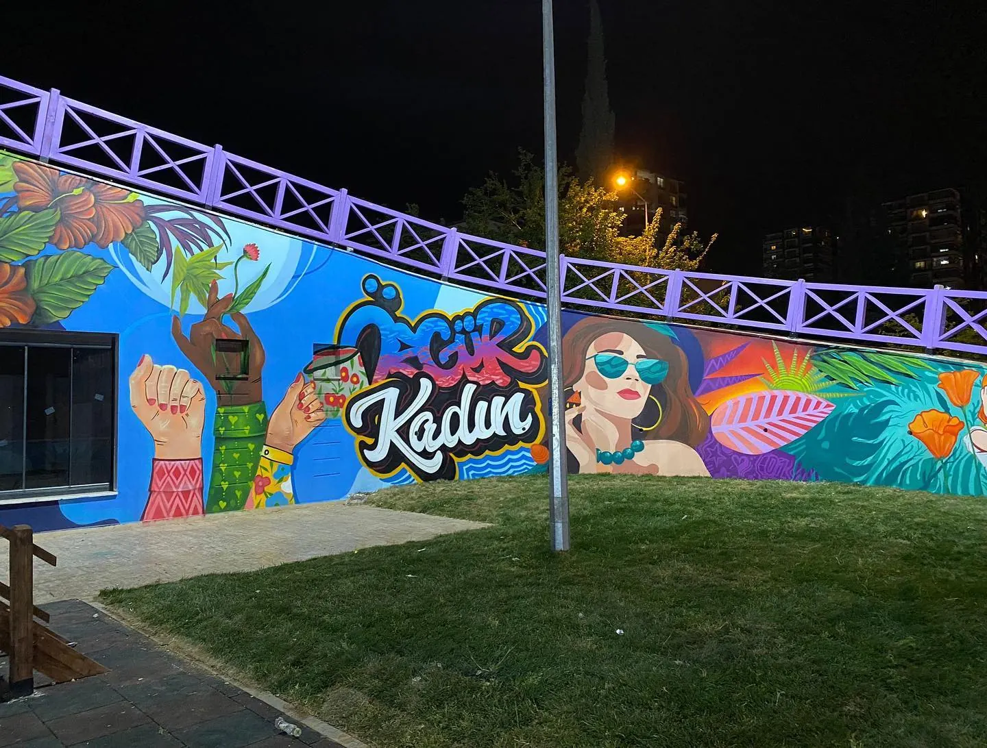Özgür Kadın Parkı, çalışmadan bir detay